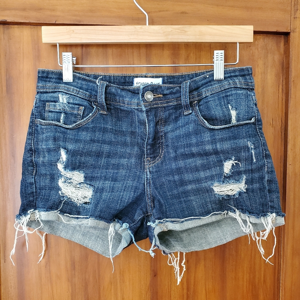 Studio Blue Kadence Mid Rise cuffed jean shorts, size 27